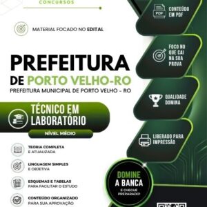 Apostila Atualizada para Técnico em Laboratório da Prefeitura de Porto Velho RO 2026